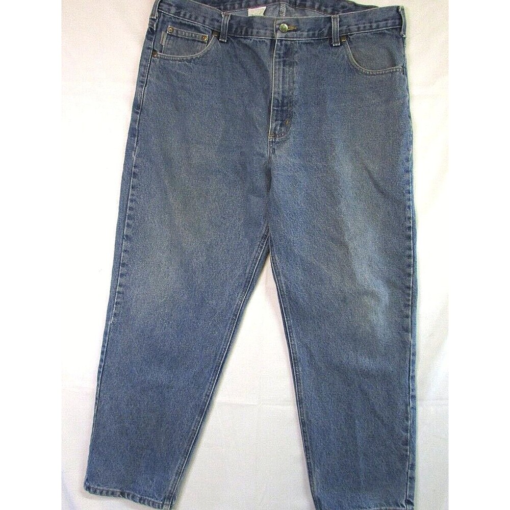 Carhartt Relaxed Fit Tapered Leg Men's Blue Jeans 40x30 B17 DST  Cotton